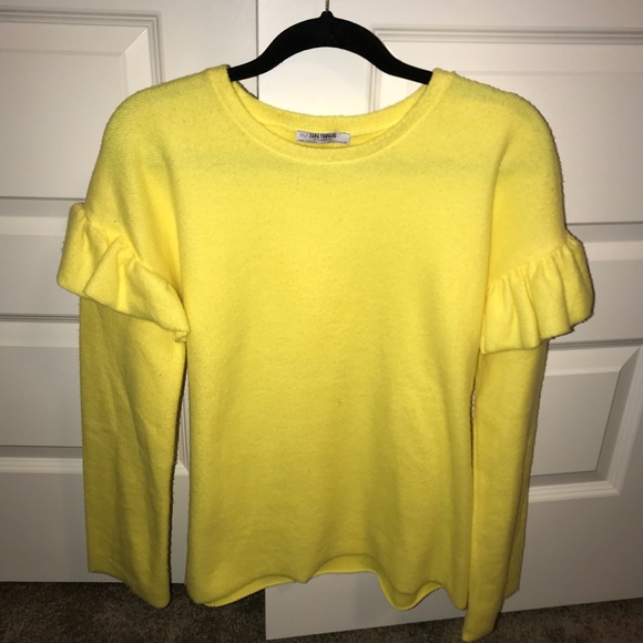Zara Yellow Sweater - Picture 1 of 4
